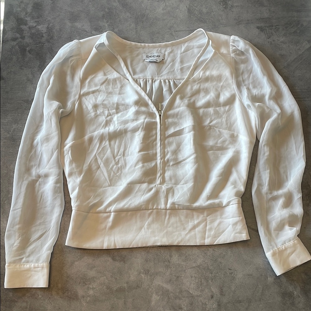 Bebe White Women's Top